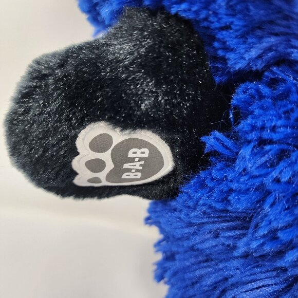Build A Bear16" Blue Monster Plush Toy Furry Stuffed Animal Green Feet - Picture 2 of 5